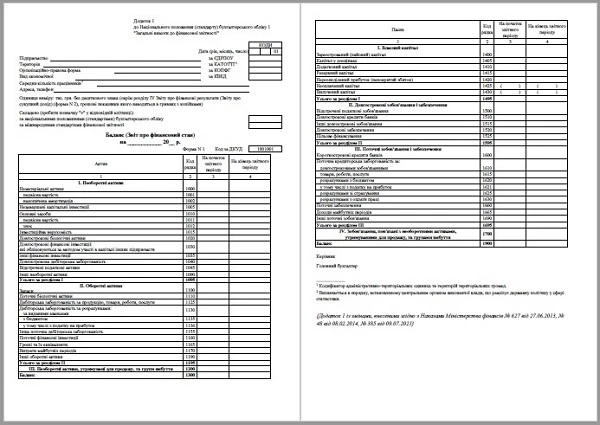 Річний баланс 2023