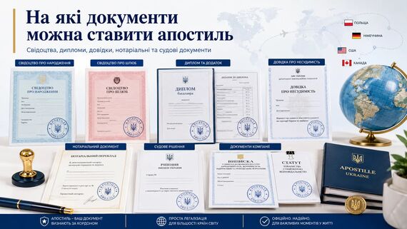 На які документи можна ставити апостиль