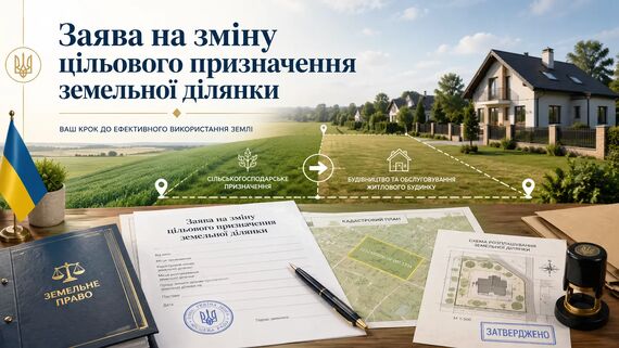 Заява на зміну цільового призначення земельної ділянки: як правильно подати та оформити документи [translations pending]