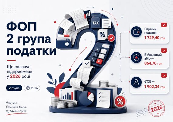 ФОП 2 група податки у 2026 році