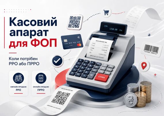 Касовий апарат для ФОП: коли потрібен РРО або ПРРО