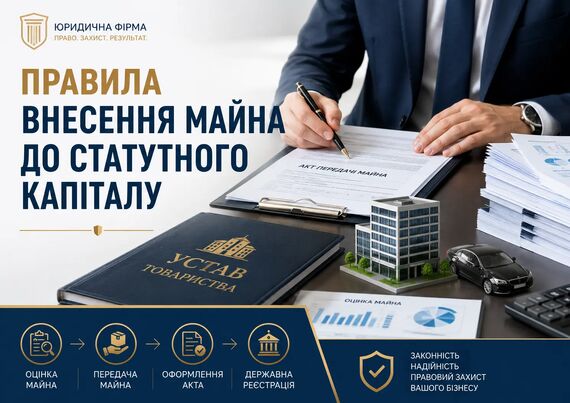 Правила внесения имущества в уставный капитал