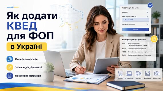 Как добавить КВЭД для ФЛП в Украине