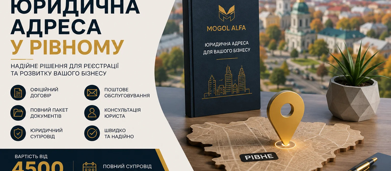 Юридический адрес в Ровно