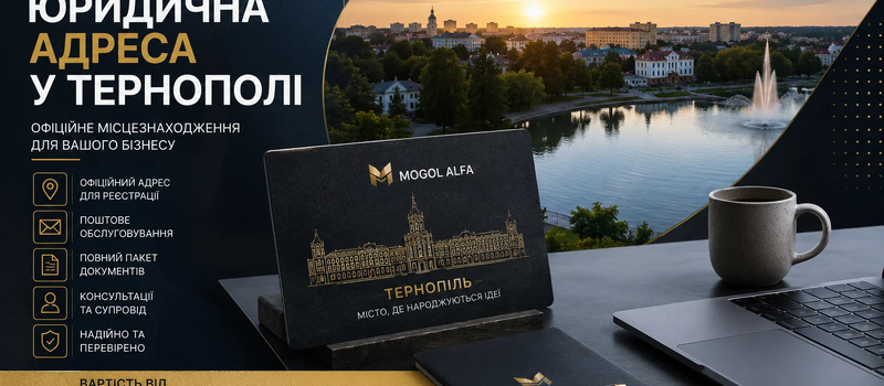 Юридична адреса у Тернополі