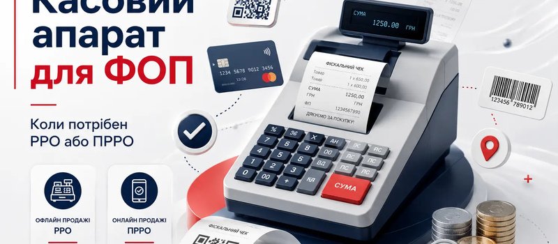 Касовий апарат для ФОП: коли потрібен РРО або ПРРО