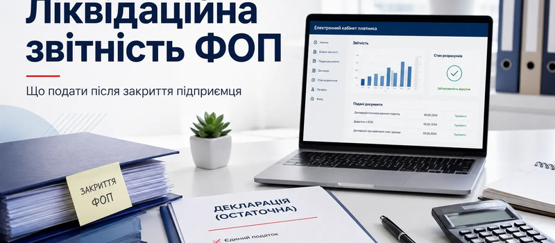 Ликвидационная отчетность ФОП: что нужно подать после закрытия