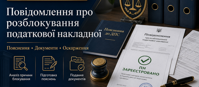 Уведомление о разблокировке налоговой накладной: как действовать плательщику НДС