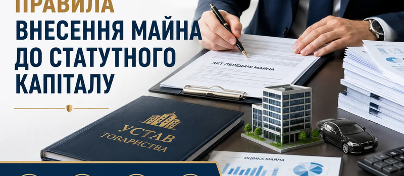 Правила внесення майна до статутного капіталу