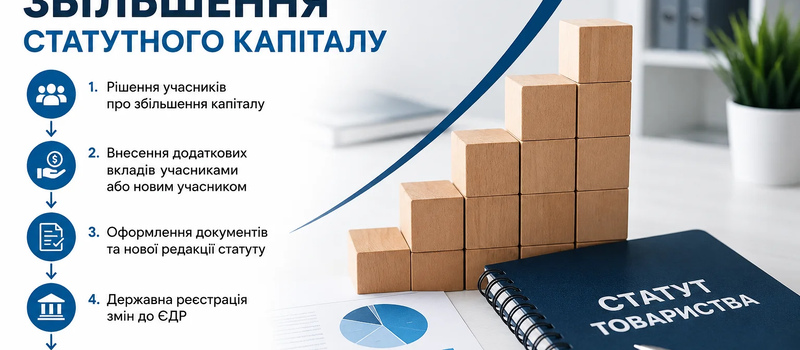 Процедура збільшення статутного капіталу