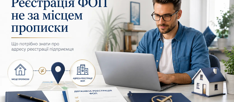 Реєстрація ФОП не за місцем прописки