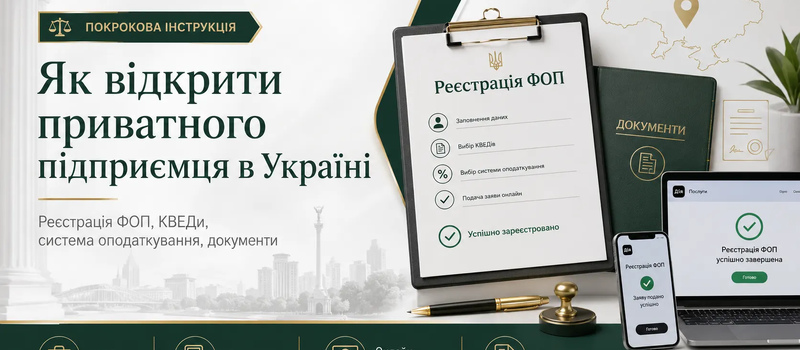 Як відкрити ПП приватного підприємця в Україні — покрокова інструкція
