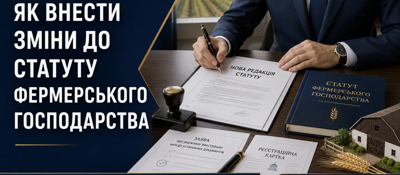 Як внести зміни до статуту фермерського господарства