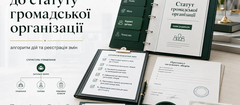 Як внести зміни до статуту громадської організації