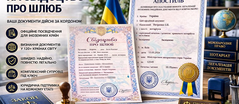 Апостиль на свидетельство о браке