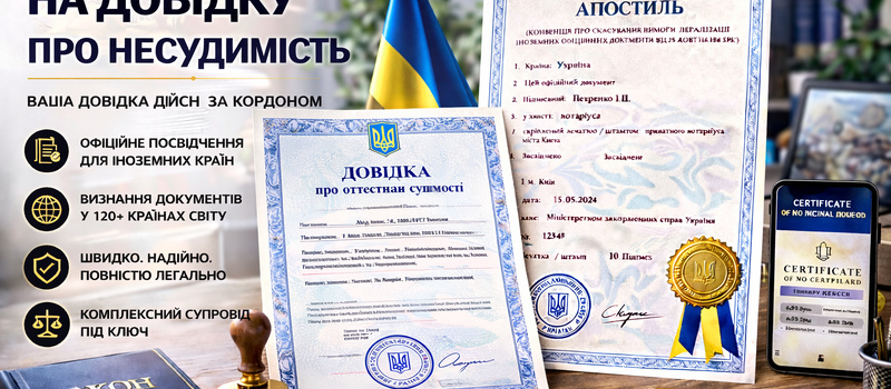 Справка о несудимости с апостилем