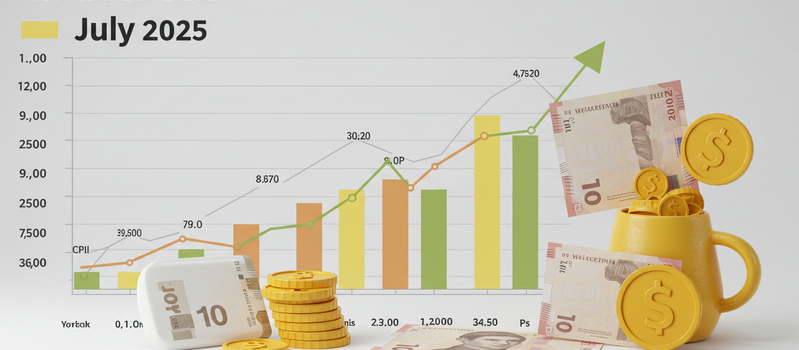 Индекс инфляции в Украине за июль 2025 года и динамика ИПЦ по месяцам