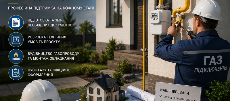 Підключення газу до будинку