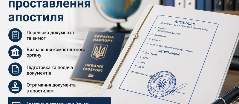 Порядок проставлення апостиля