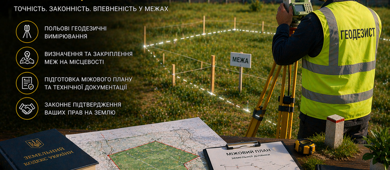 Встановлення меж земельної ділянки