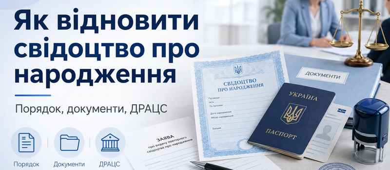 Як відновити свідоцтво про народження