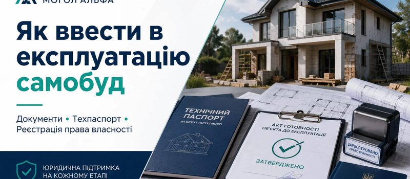 Як ввести в експлуатацію самобуд