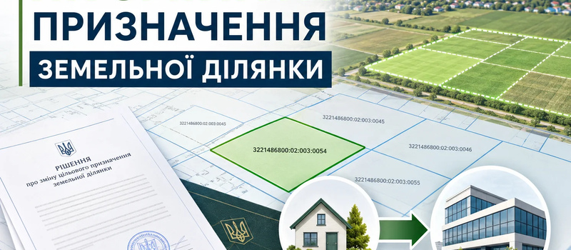 Як змінити призначення земельної ділянки