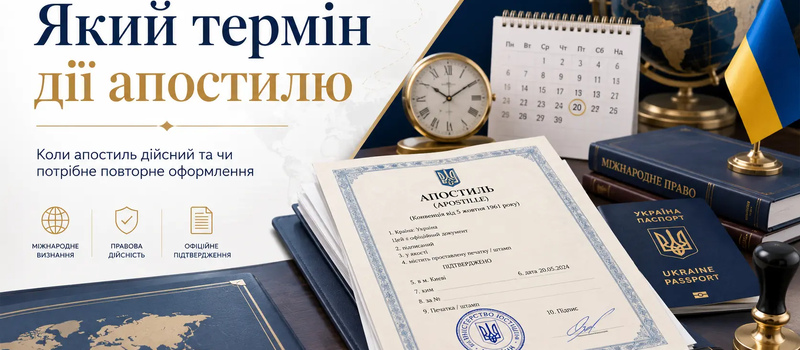 Який термін дії апостилю: чи потрібно ставити апостиль повторно