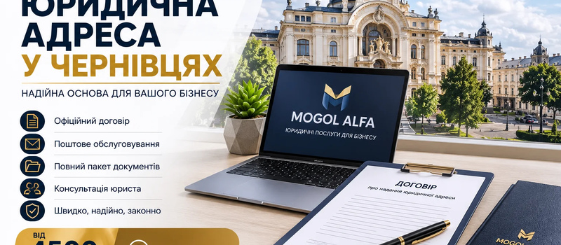 Юридический адрес в Черновцах