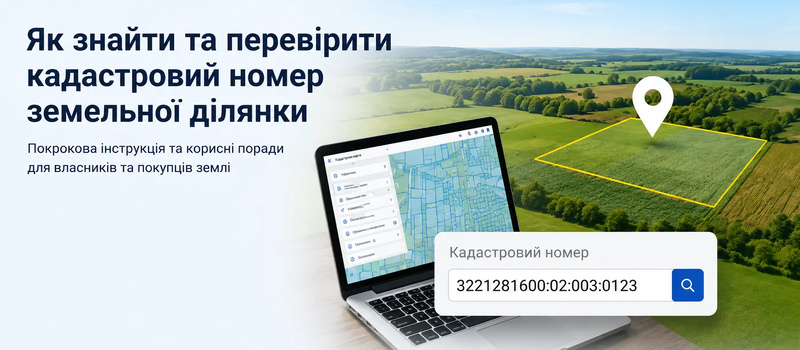 Як знайти та перевірити кадастровий номер земельної ділянки